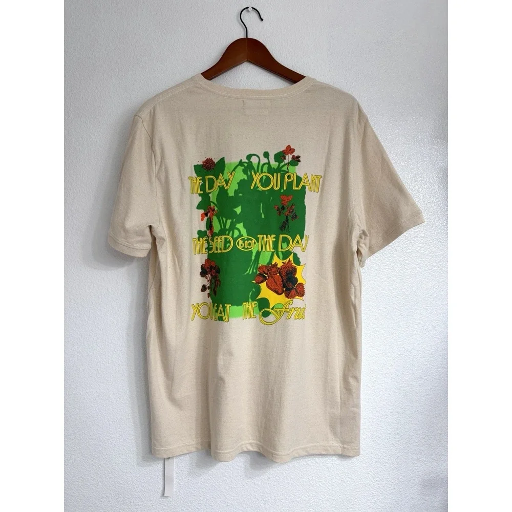 Christy Dawn The Seed Short Sleeve Graphic Tee Shirt Large 100% Cotton New